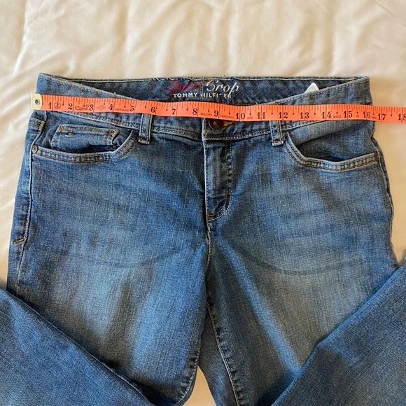 Tommy Hilfiger Spirit Crop Y2K Jeans Blue Size 10 - Picture 4 of 9